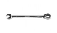 Ключ ЗУБР "ПРОФИ" гаечный комбинированный трещоточный, Cr-V