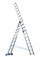 Лестница алюминиевая трехсекционная Алюмет Pоссия