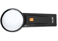 Лупа 2,5-кратная, D 75 мм, с подсветкой, с рукояткой SPARTA
