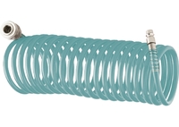 Полиуретановый спиральный шланг профессиональный BASF, с быстросъемными соединениями Stels