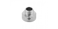 Переходник ЗУБР "ЭКСПЕРТ" удлиненный цилиндрический, никелированная латунь