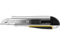 Нож JCB с сегментированным лезвием, метал обрезиненный корпус, автостоп, допфиксатор, кассета на 5 л