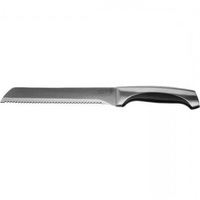 Нож LEGIONER "FERRATA" хлебный, рукоятка с металлическими вставками, лезвие из нержавеющей стали, 20