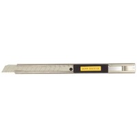 Нож OLFA с выдвижным лезвием и корпусом из нержавеющей стали, 9мм