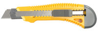 Нож STAYER "STANDARD" с выдвижным сегмент. лезвием, пластмасс. упроч.,18мм