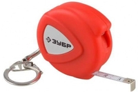 Рулетка-фонарик ЗУБР "МАСТЕР", компактная, с кольцом для ключей, 2мх6мм