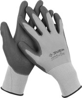 Перчатки ЗУБР "МАСТЕР" для точных работ с полиуретановым покрытием