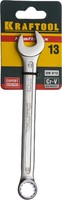 Ключ KRAFTOOL "EXPERT" гаечный комбинированный, Cr-V сталь, хромированный