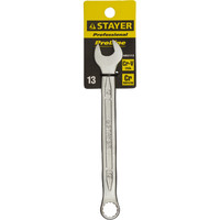 Ключ STAYER "PROFI" гаечный комбинированный, Cr-V сталь, хромированный