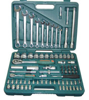 Набор торцевых головок 1/4"DR 4-14 мм и 1/2"DR 14-32 мм и комбинированных ключей 8-22 мм, 82 предмет
