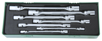 Набор торцевых карданных ключей 6-19 мм. 7 предметов, ложемент JONNESWAY
