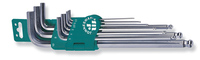 Набор торцевых шестигранных ключей EXTRA LONG с шаром 1,5-10 мм. 9 предметов JONNESWAY